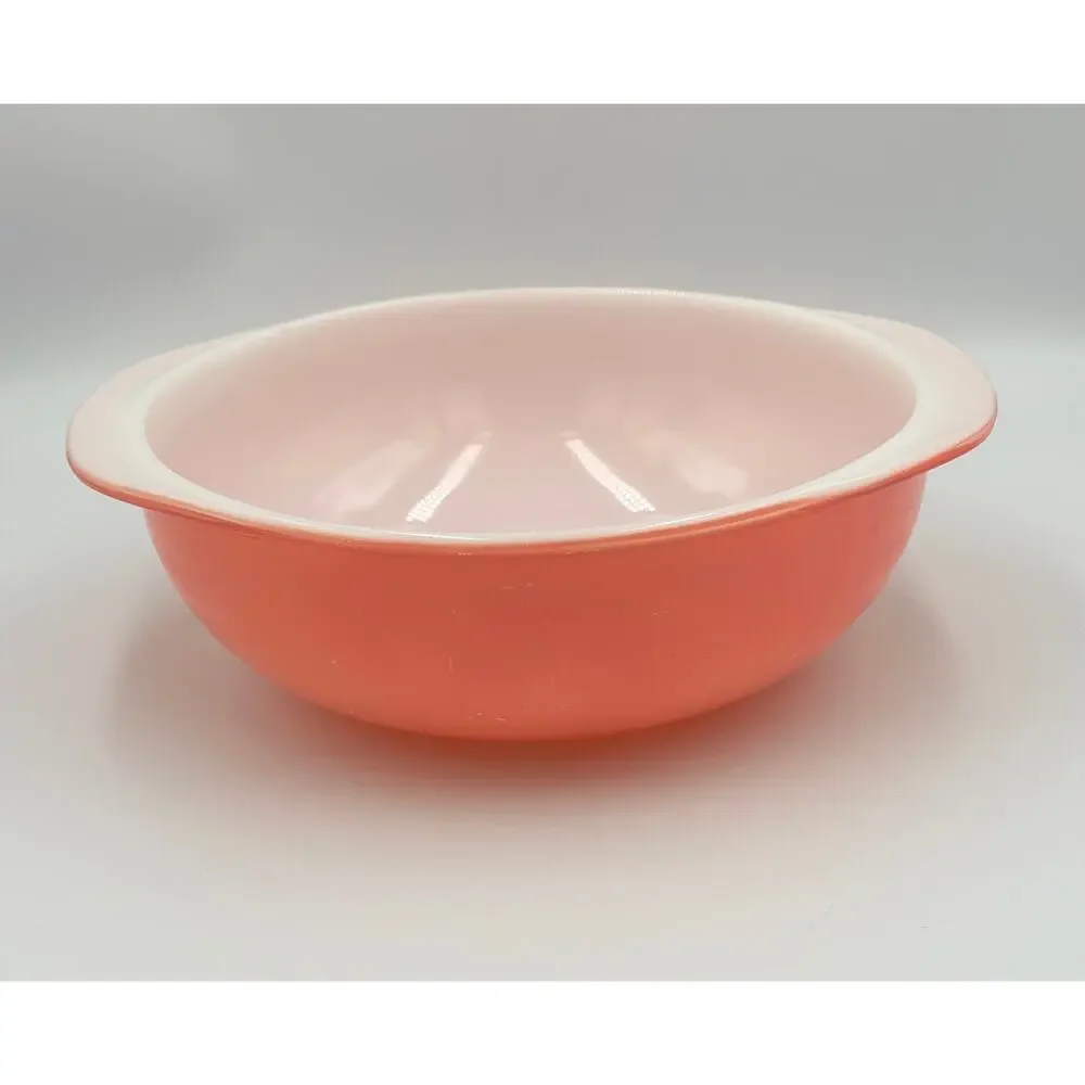 PYREX Flamingo Pink #024 Round 2QT Casserole Dish Mixing Bowl